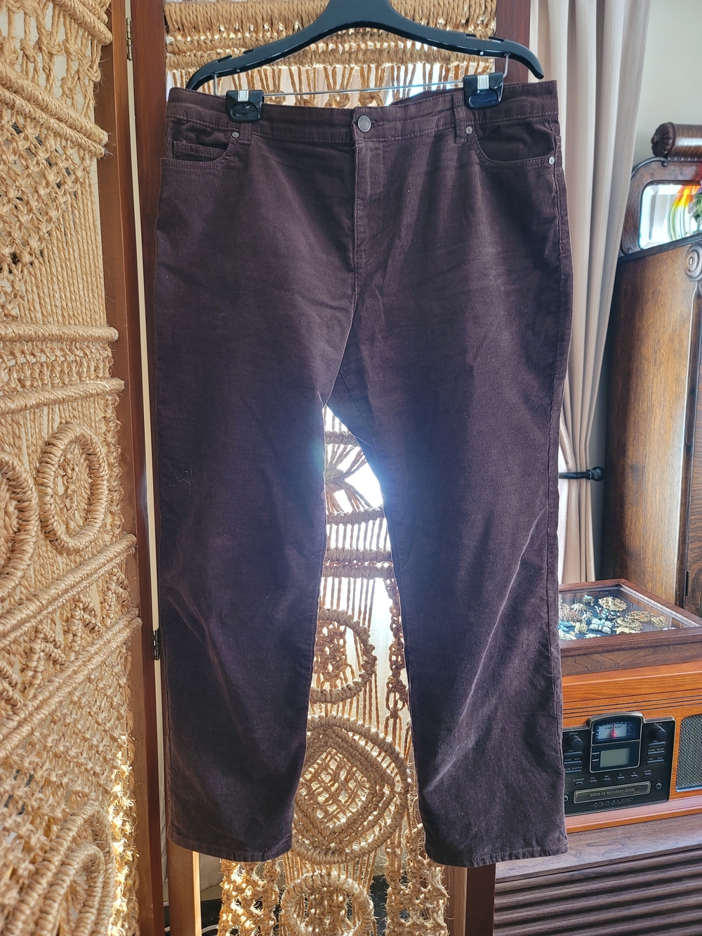 Coldwater Creek Dark Brown Corduroy Pants